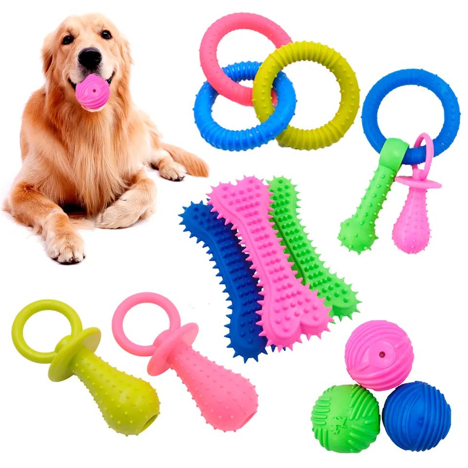 Soft Tpr Tosken Cleaning Dog Chew Pet Toy